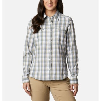 Dámské Košile Columbia Silver Ridge Lite Plaid Long Sleeve Bílé MHASCB350